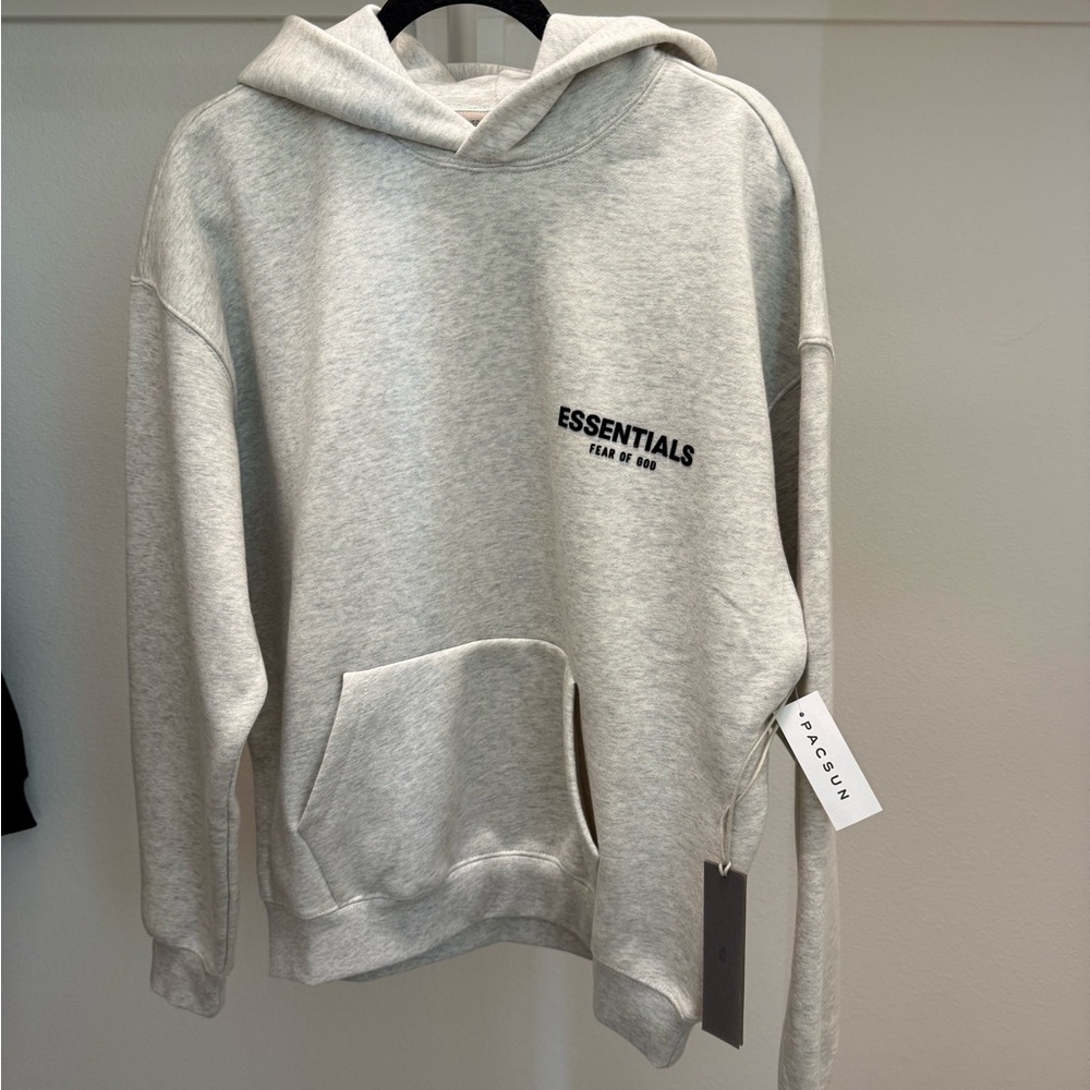 Essentials Fear of God Light Gray Hoodie